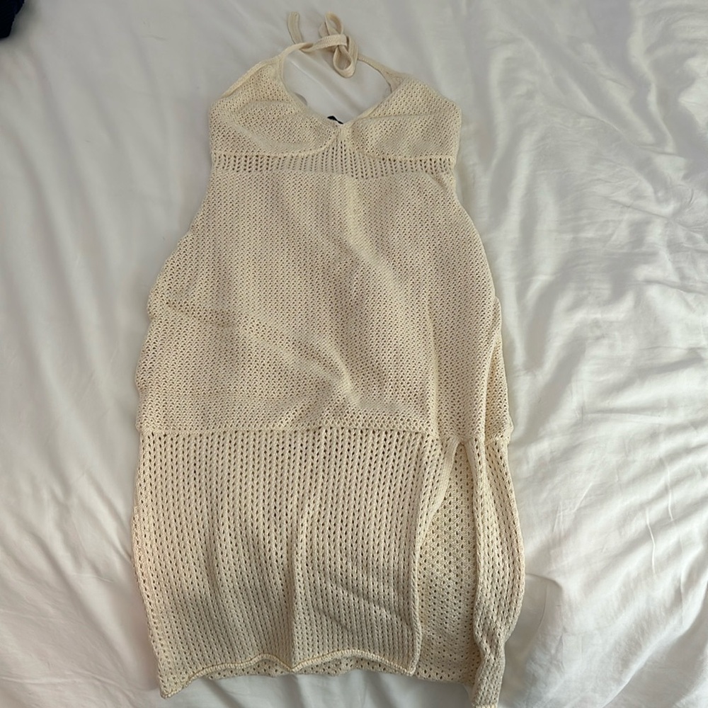 New Lulus cream knit summer dress